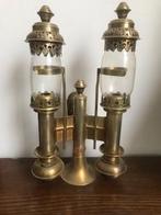 vintage dubbele koetslamp, Ophalen, Koper