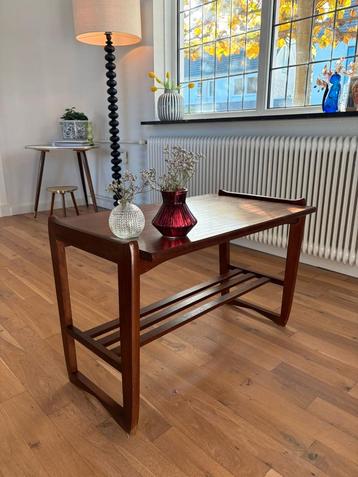 Vintage salontafel bijzettafel teak mid century  beschikbaar voor biedingen