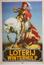 Affiche 'Loterij Winterhulp', Verzamelen, Militaria | Tweede Wereldoorlog, Foto of Poster, Overige gebieden, Verzenden