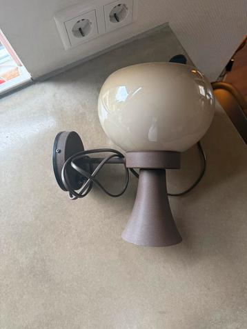 Mid-Century Paddestoel Wandlamp Dijkstra/Herda '70 beschikbaar voor biedingen