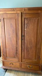 Houten kast , teak 110 breed, diep 64cm hoog 1.50, Antiek en Kunst, Antiek | Meubels | Kasten, Ophalen