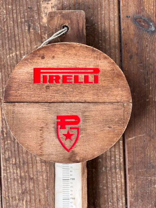 Gave oude Pirelli garage V Snaar meter, hout, Antiek en Kunst, Curiosa en Brocante, Ophalen of Verzenden
