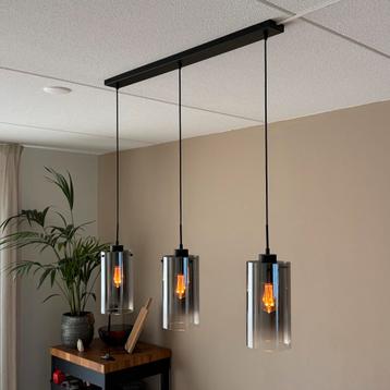 Loods 5 Guus Hanglamp Smokey Glas + LED als nieuw beschikbaar voor biedingen