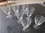 Borrelglazen kristal 6 stuks, Antiek en Kunst, Antiek | Glas en Kristal, Ophalen of Verzenden