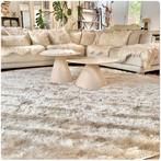 Glorious champagne - volumineus vloerkleed - fotoshoot, Ophalen, Beige, 150 tot 200 cm, Rond