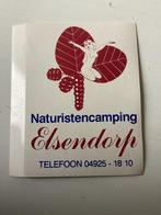 Sticker Naturistencamping Elsendorp, Verzenden, Zo goed als nieuw