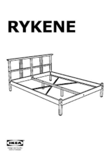 Bedframe IKEA RYKENE (140x200) - afbeelding 3