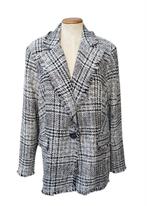 * Ms Mode Tweed blazer jasje mt 46
zwart wit Zgan *, Kleding | Dames, Grote Maten, Zwart, Ophalen of Verzenden, Zo goed als nieuw