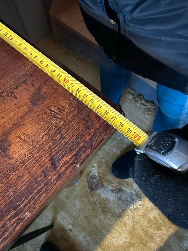 Klassieke Eikenhouten Eettafel, Huis en Inrichting, Tafels | Eettafels, Gebruikt, 50 tot 100 cm, 150 tot 200 cm, Vijf personen of meer