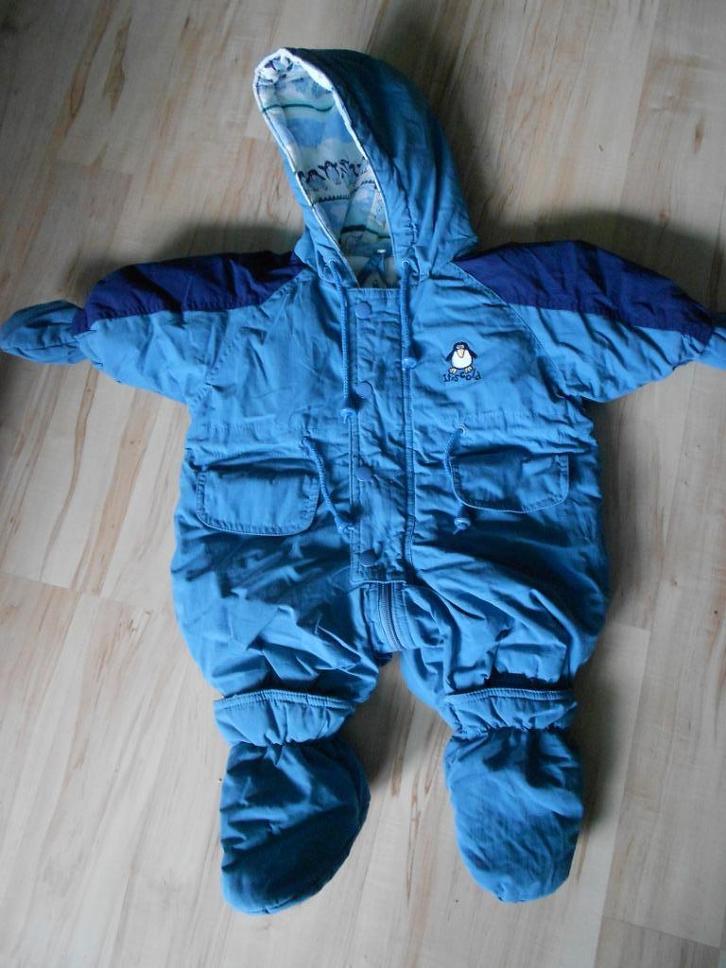 blauw skipakje van de Hema maat 50 / 56, Kinderen en Baby's, Babykleding | Maat 50, Gebruikt, Jongetje, Jasje, Ophalen