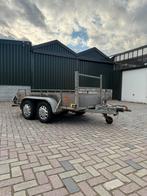 Dubbelasser aanhangwagen met kenteken!, Auto diversen, Aanhangers en Bagagewagens, Ophalen of Verzenden, Zo goed als nieuw