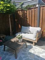 Gratis zsm op te halen! Loungebank incl. tafel en kussens, Ophalen, Gebruikt