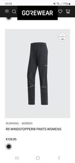 GORE Hardloopbroek windstopper maat s 36, Gore, Zwart, Ophalen of Verzenden, Zo goed als nieuw