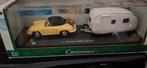 Porsche 356b met CaravanCararama.Niet meer verkrijgbaar ., Hobby en Vrije tijd, Modelauto's | 1:18, Ophalen of Verzenden, Zo goed als nieuw