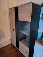 Vitrinekast 90x150, Ophalen, 50 tot 100 cm, Zo goed als nieuw, 150 tot 200 cm