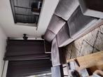 loungebank antraciet veloursstof., Ophalen, 250 tot 300 cm, Gebruikt, 125 tot 150 cm