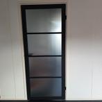 Stijlvolle binnendeur met glas, Doe-het-zelf en Verbouw, Ophalen, Gebruikt, 80 tot 100 cm, Binnendeur