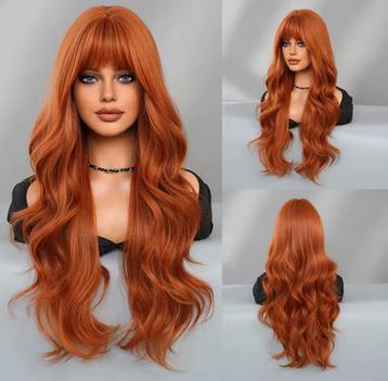 Koper pruik rood haar ginger nieuw beschikbaar voor biedingen