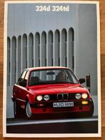 NL Folder BMW 3 serie diesel (1989) E30 | 324d | 324td, Ophalen of Verzenden, Zo goed als nieuw, BMW