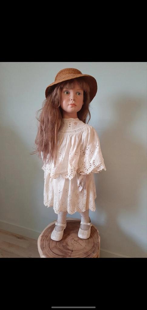 Vintage Kinder Paspop Meisje Jaren 80, Antiek en Kunst, Curiosa en Brocante, Ophalen of Verzenden