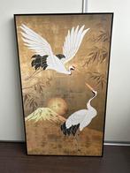 Schilderij met kraanvogels, Ophalen of Verzenden, Zo goed als nieuw