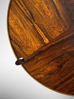 Vintage Rosewood/palissander salontafel, 50 tot 100 cm, Minder dan 50 cm, Rond, Gebruikt