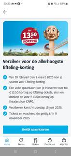 Spaarkaart efteling voor korting ah, Eén persoon, Kortingskaart