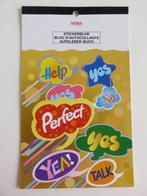 stickerboek, stickerblok met tekstwolkjes stickers en tekst, Ophalen of Verzenden, Zo goed als nieuw, Meerdere stickers