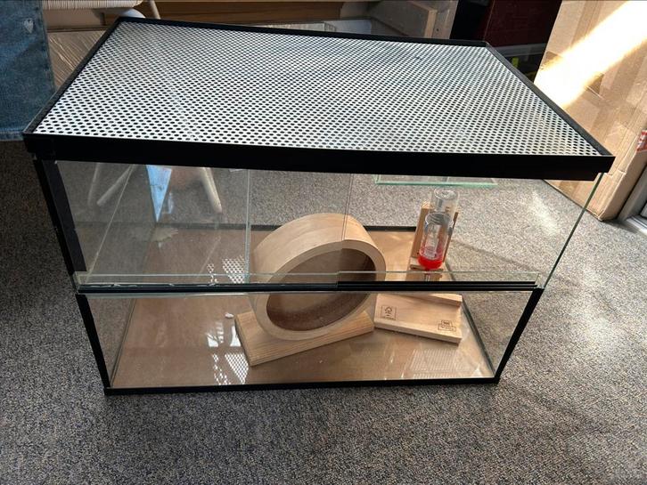 Hamster terrarium, Dieren en Toebehoren, Knaagdieren en Konijnen | Hokken en Kooien, Zo goed als nieuw, Hok, Minder dan 60 cm