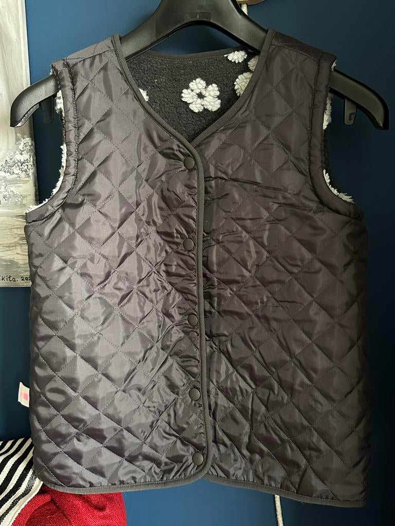 Leuk Kinder Gilet - Omkeerbaar!, Kleding | Dames, Bodywarmers, Nieuw, Ophalen of Verzenden, Maat 34 (XS) of kleiner, Grijs