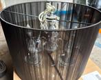 Elegante Zwarte Kroonluchter Lamp, Ophalen, Gebruikt, Metaal, Minder dan 50 cm