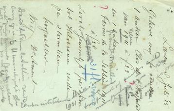 Mej. D.C. Ament, Laren - 07.1915 - briefkaart beschikbaar voor biedingen