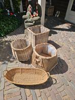 Diverse rieten manden, ompotten., Tuin en Terras, Overige materialen, Minder dan 60 cm, Nieuw, Overige vormen