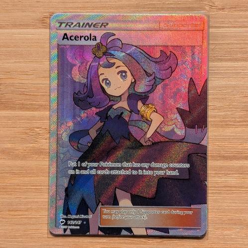 Acerola Full Art 142/147 Pokémon Holo Ultra Rare, Hobby en Vrije tijd, Verzamelkaartspellen | Pokémon, Nieuw, Losse kaart, Foil