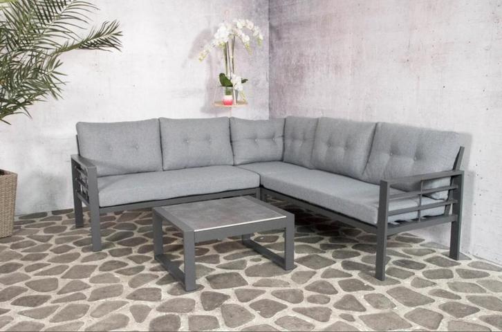 Nieuwe loungeset was €999 nu €759!!, Tuin en Terras, Tuinsets en Loungesets, Nieuw, Loungeset, Aluminium, Bijzettafel, Ophalen