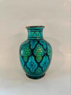 Vaasje Safi aardewerk, Blauw, Aardewerk of Porselein, Ophalen of Verzenden, Zo goed als nieuw