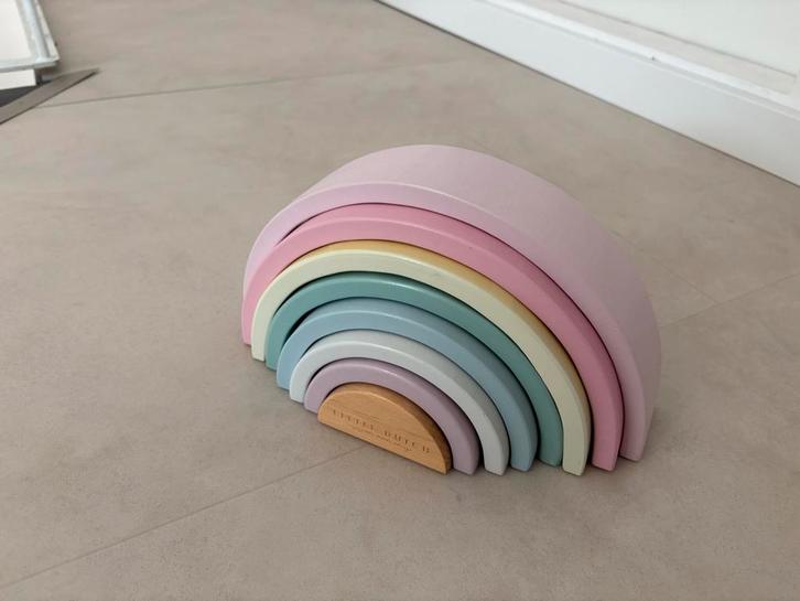 Little Dutch Regenboog Pastel Hout, Kinderen en Baby's, Speelgoed | Houten speelgoed, Gebruikt, Overige typen, Ophalen of Verzenden