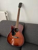 Linkshandige semi acoustische sunburst gitaar., Ophalen, Zo goed als nieuw, Western- of Steelstringgitaar