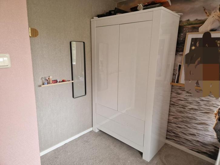 Kledingkast Kidsmill Alaska met 2 lades (Nieuwprijs € 570), Huis en Inrichting, Kasten | Kledingkasten, Gebruikt, 200 cm of meer
