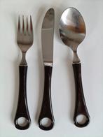 Sola Elite Bistro Vintage Retro Bestekset Bruine Handvatten, Ophalen of Verzenden, Gebruikt, Bestekset