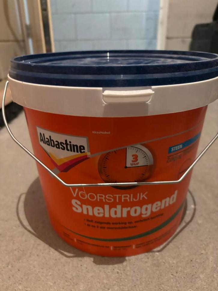 Alabastine Voorstrijk Sneldrogend - 14L totaal, Doe-het-zelf en Verbouw, Verf, Beits en Lak, Nieuw, Verf, 5 tot 10 liter, Overige kleuren