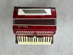 Te koop: Accordeon merk Parrot, Muziek en Instrumenten, Accordeons, Gebruikt, 80-bas, Toetsaccordeon, Met riemen