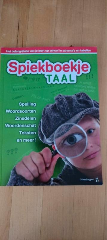 Spiekboekje Taal - Schoolsupport beschikbaar voor biedingen