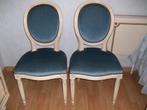 Lodewijk XVI medaillonstoelen, Huis en Inrichting, Stoelen, Ophalen, Hout, Twee, Blauw