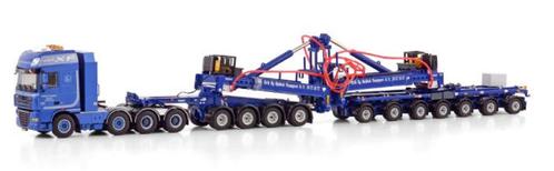 WSI DAF XF 105 8X4 MET MEGA WIND MILL TRAILER RAHBEK, Hobby en Vrije tijd, Modelauto's | 1:50, Nieuw, Bus of Vrachtwagen, Wsi