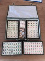 Mahjong spel compleet been bamboe majong mah jong, Een of twee spelers, Ophalen of Verzenden, Zo goed als nieuw