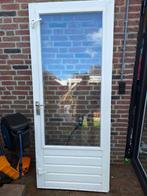 hardhouten buitendeur, 211x88cm, merbau, Doe-het-zelf en Verbouw, Deuren en Horren, Ophalen, Gebruikt, 80 tot 100 cm, Buitendeur