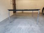 Cassina Le Corbusier LC-10 eettafel, Huis en Inrichting, Tafels | Eettafels, Ophalen, Vierkant, Vijf personen of meer, Glas