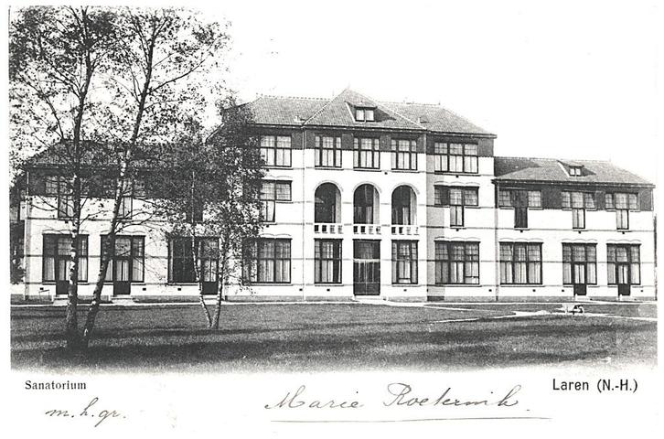 700176 Laren NH 1907 Sanatorium Postzegel Afgeweekt, Verzamelen, Ansichtkaarten | Nederland, Gelopen, Noord-Holland, Voor 1920