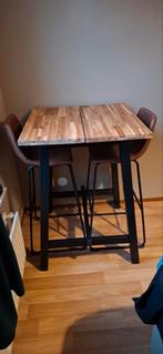 Ikea bartafel met 2 mooie stoelen, Ophalen, 100 tot 150 cm, 50 tot 100 cm, Zo goed als nieuw